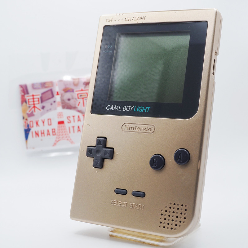 OEM Nintendo Game Boy Light GOLD Console MGB-101 TESTED CLEANED #77 [NEAR MINT!]