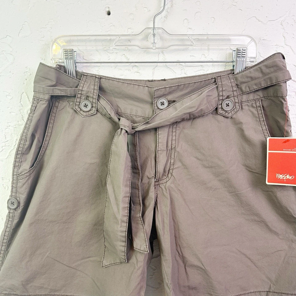 Pantalones cortos cargo enrollables vintage y2k marrón talla 13 nuevos con etiquetas Foto 2 de 4