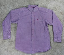 ARIAT Pro Series Vented Long Sleeve Button Down Red Plaid Shirt Mens Medium