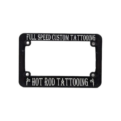 Full Speed Custom Tattooing Hot Rod Tattooing License Plate Frame 7'' x 5'' 