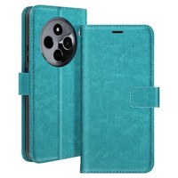 Mayaxess,Redmi 14C Wallet Case Standfunktion,Handschlaufe,TüRkis