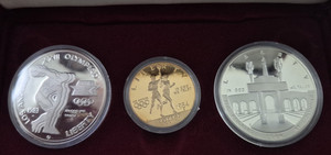 1984-S $10 Proof Modern Gold Olympic Plus 1983-S & 1984-S Olympic Silver Dollars