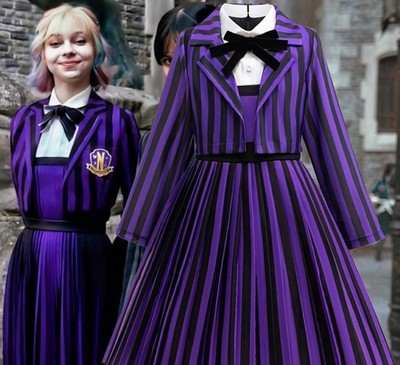 Cosplay Wednesday 2 Enid Sinclair  Academy Uniform Kleid Kostüm Halloween Anzüge