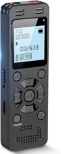 Voice Recorder Digital Audio 128GB 9296Hr Lectures Meetings Voice Activated MP3