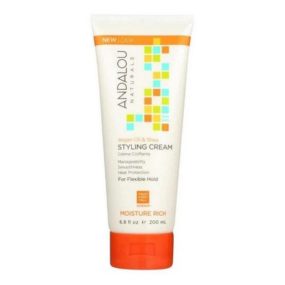 Andalou Naturals, Styling Cream Argan Oil And Shea Moisture Rich, 6.8 Oz