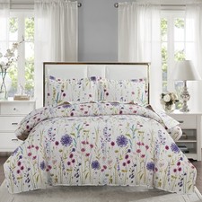 Floral Quilt Sets King Size Country Bedspread Coverlet King Lightweight Floral