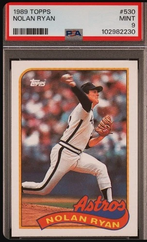 PSA 9 1989 Topps Baseball Nolan Ryan Houston Astros #530 New Holder 102982230