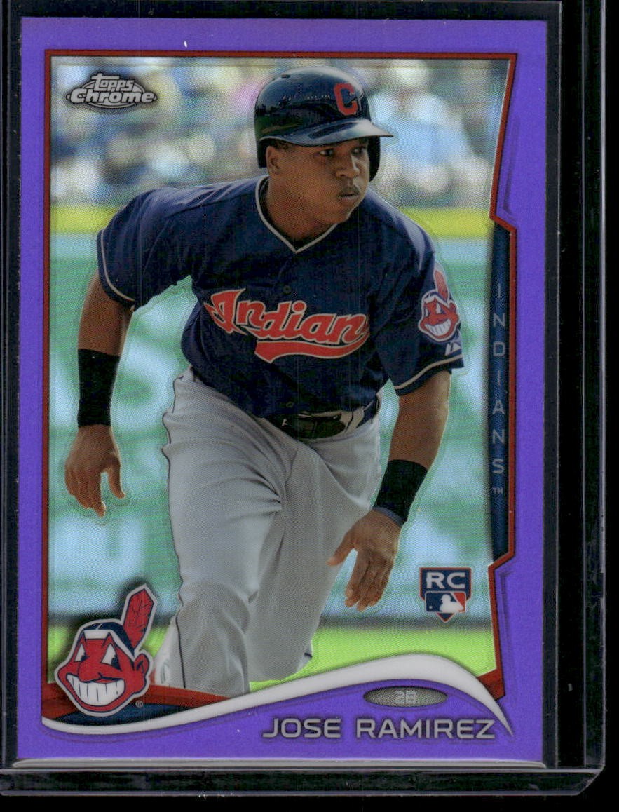 2014 Topps Chrome #45 Jose Ramirez Purple Refractors RC Cleveland Indians