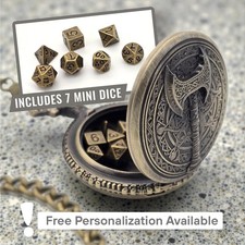 Pocket Axe Mini Dice Holder   Storage for RPG Gamer Gift Gaming Metal Pendant