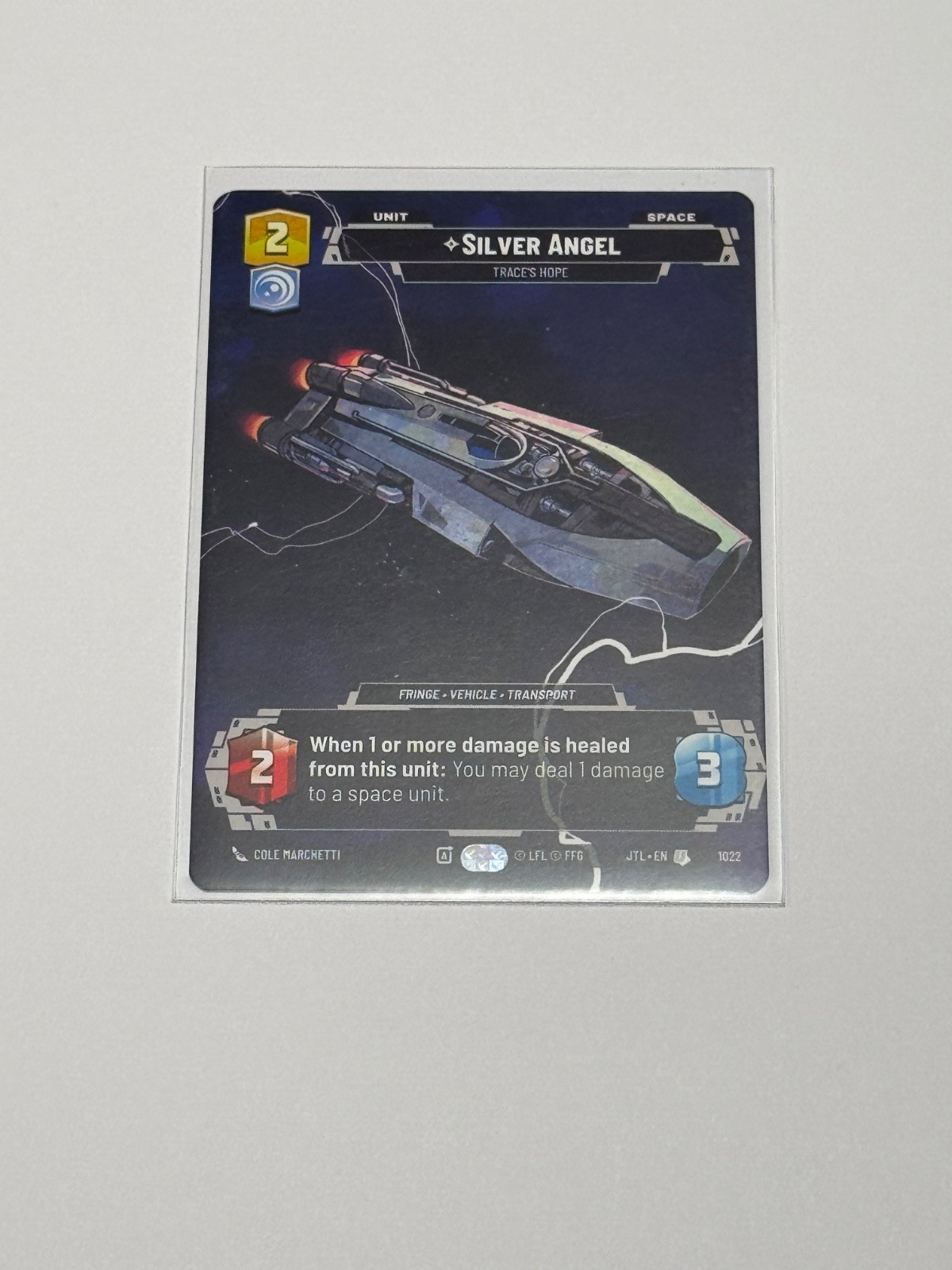 Star Wars Unlimited Jump To Lightspeed Prestige Silver Angel 1022 U