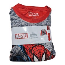 NEW Marvel SPIDER MAN 2pc Long Sleeve Top and Pants Pajama Set Size M 8 