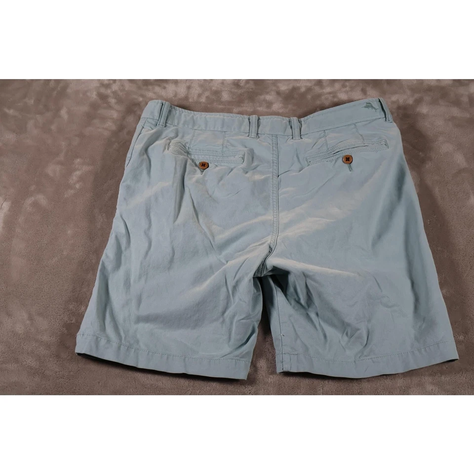 Tommy Bahama Shorts Mens 34 Blue Stretch Cotton Tencel Casual Chino Summer Golf - Image 2 of 4