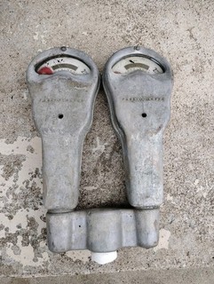 Vintage Park O Meter 2 Hour Parking Meter Double Head Vintage Parking Meter