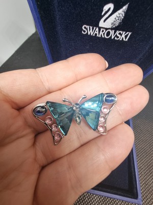 SWAROVSKI CRYSTAL PARADISE BUGS BROOCH – BUTTERFLY ALUA INDICOLITE