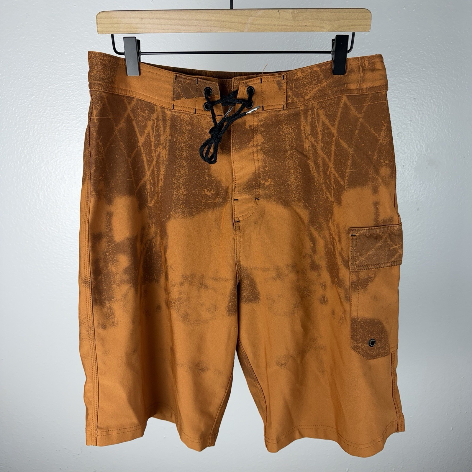 Vintage Oakley Board Shorts Surf Skate Grunge Y2K Orange Software Size 33
