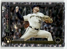 2025 Topps #636 Tobias Myers Silver Crackle Foilboard