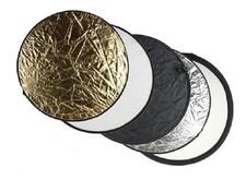 5in1 Faltreflektoren Set - ca. 80cm - gold, s...