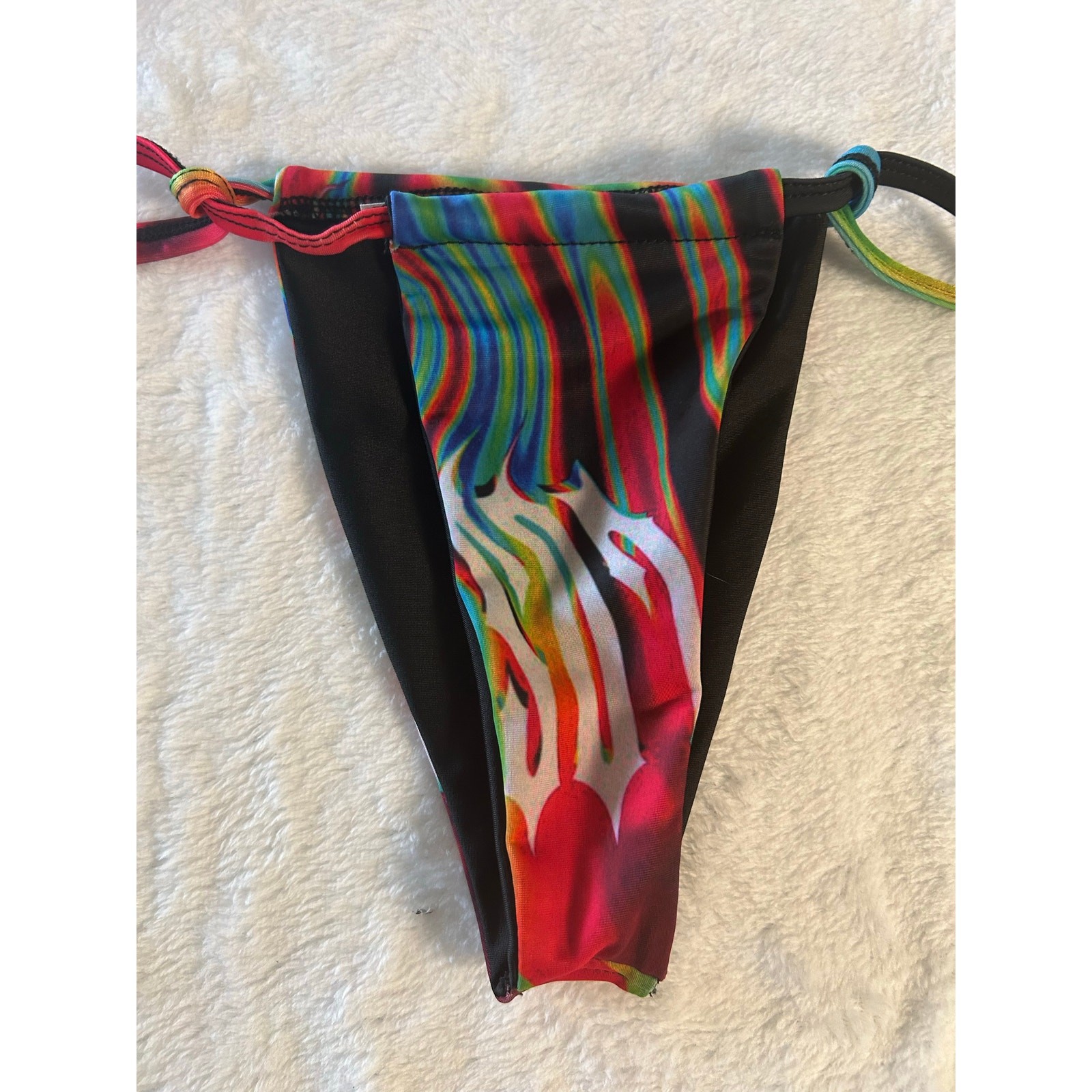 Multicolor string LOST triangle tie side high cut… - image 2