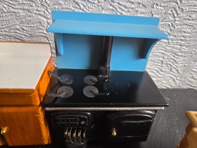 puppenstubenmöbel eckküche/aga/tisch/4 Stühle 1.12.