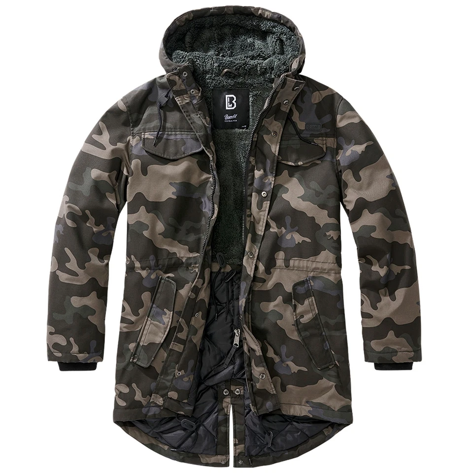 Bandit Herren Winter Jacke Bundeswehr Parka Armee Mantel Teddyparka - Bild 3 von 4
