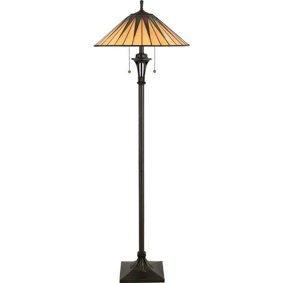 Gotham - Lámpara de pie de 2 luces Lámpara de pie Quoizel Lighting TF9397VB Foto 4 de 4