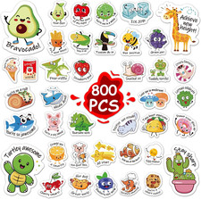 800 Pcs Teacher Classroom Motivational Stickers for Kids Students