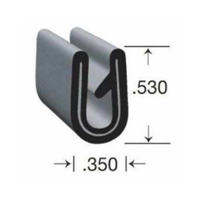 Clean Seal G7033-50 RV Clean Grip Clip-On U Type Seal 0.35'' x 0.53''