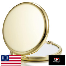 Getinbulk 24-Pack Compact Mirror, Double-Sided 1X/2X Magnifying Metal Makeup