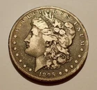 1895-O Morgan Silver Dollar,New Orleans Mint Issue Key Date, Nice Cameo Look, VF