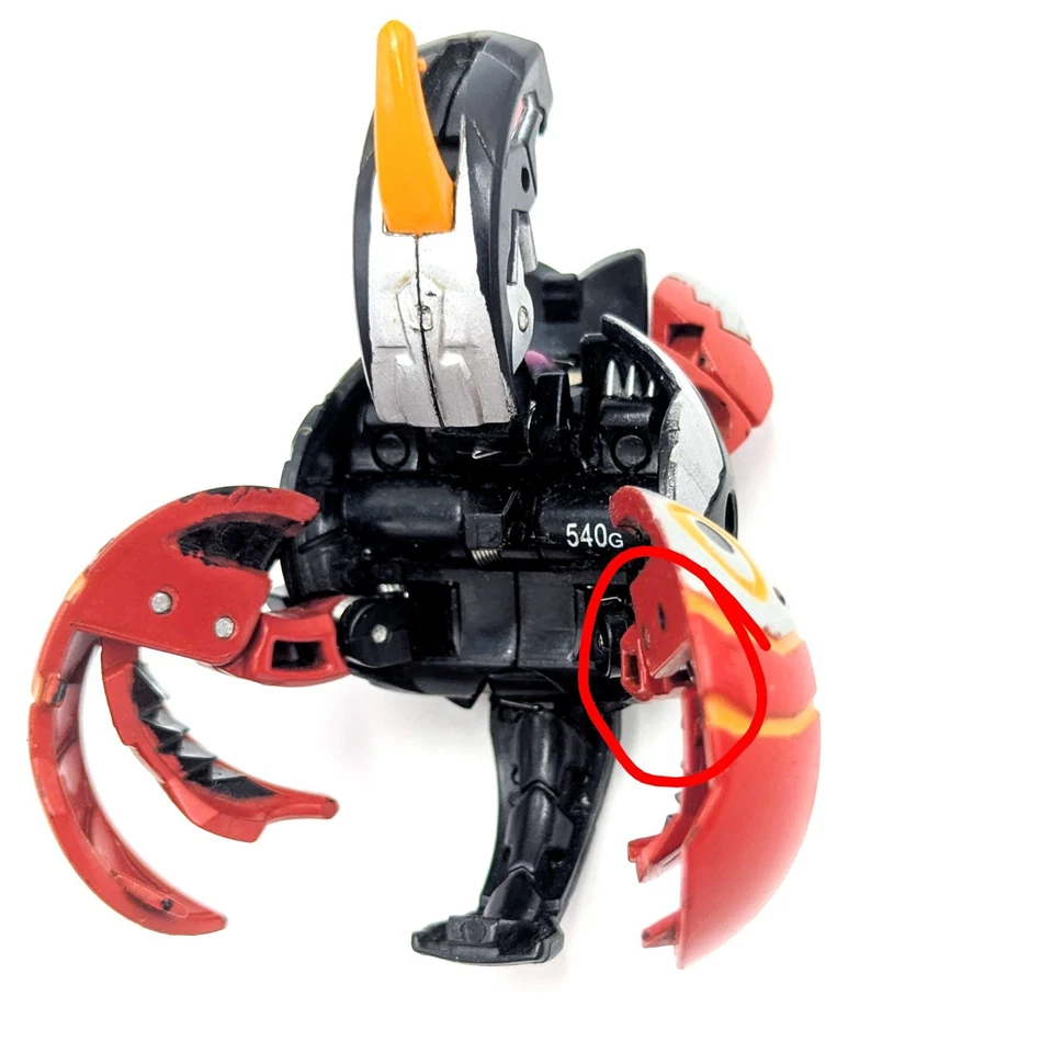 Bakugan Pyrus Helios MK2 Accurate Anime Color (Small Tab Broken, See Pic) - Image 2 of 2