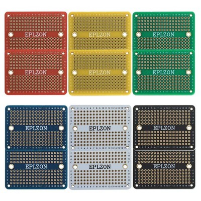 Solderable Breadboard Mini PCB Board Gold-Plated Solder Breadboard for DIY El...