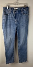 Abercrombie Fitch Jeans The 90 s Slim Straight Ultra High Rise Size 32/14
