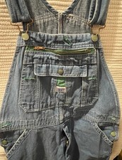 Liberty Carpenter Overall Bib Men 34x30 Blue Denim Work Farm Construction Retro
