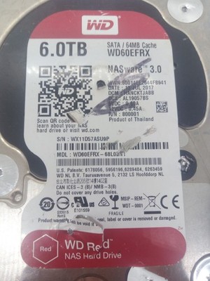 WESTERN DIGITAL WD60EFRX-68L0BN1  SATA FESTPLATTEN PLATINE #FS282