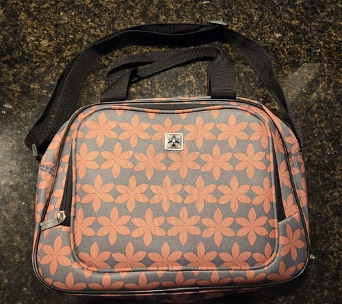 Skyway Travel Carry On Shoulder Bag Floral Flower Tote Luggage Trolley Strap Gra