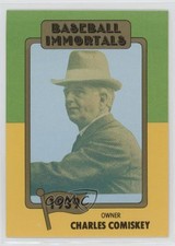 1980-84 SSPC Baseball Immortals 1st Printing MLB Logo Charles Comiskey #19 0ot5
