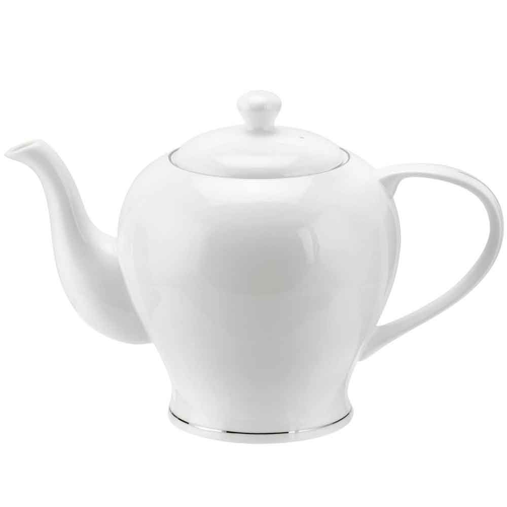 Royal Worcester Serendipity Platinum Fine Bone China Teapot Elegant Tableware