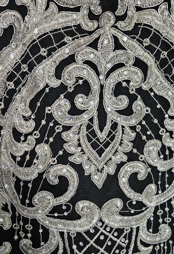 Alyce Paris Size 4 Jeweled Embroidered Open Back Formal Dress Homecoming Wedding - Picture 10 of 24