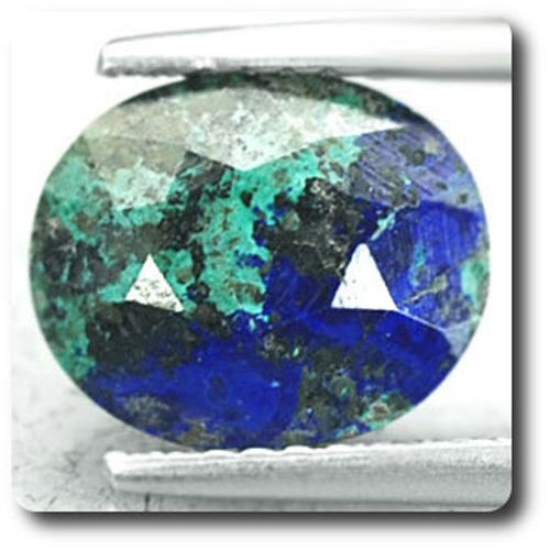Malachite Azurite Madagascar 2.44 cts, minéraux et pierres précieuses de lithothérapie