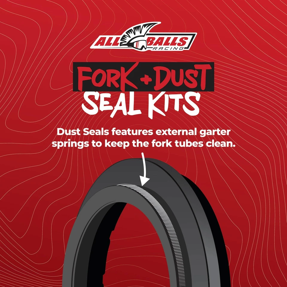 All Balls Fork Seal & Dust Seal Kit For Yamaha XV535 Virago 87-99 XV750 (81-83) Foto 4 de 4