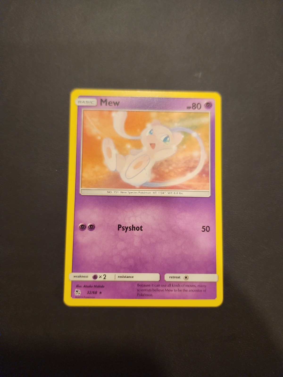 Pokémon TCG Mew Hidden Fates 32/68 Regular Rare, LP NM Condition