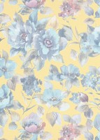 Erismann Tapete Vlies Charisma 10250-03 Gelb Blau Bunt Stylisch Blumen