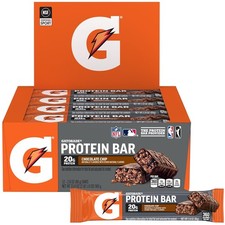 Gatorade Whey Protein Recover Bars, Chocolate Chip, 2.8 ounce(Pack of 12) 13.48 per gallon