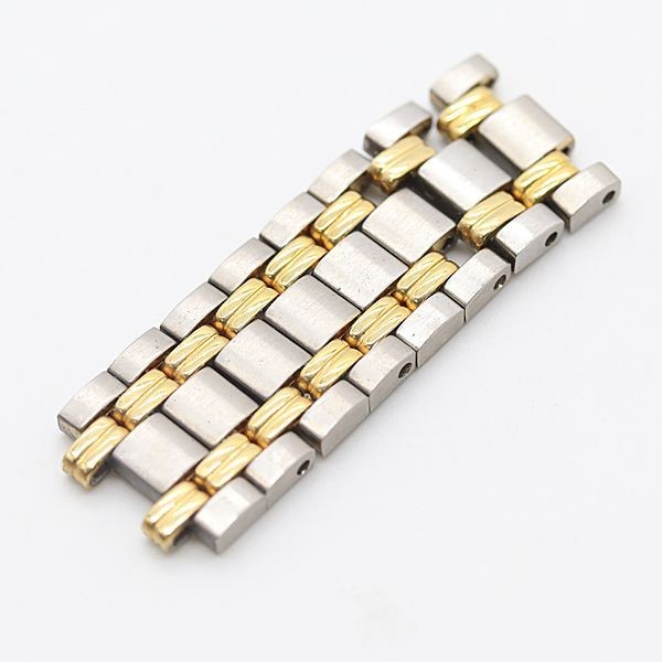 GUCCI 8 Link 9000L Ladies Watch Bracelet Parts Silver/Gold Color 12mm used Japan