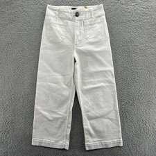 Maeve Anthropologie Pants Womens 27 White The Colette Wide Leg Baggy Crop Pants