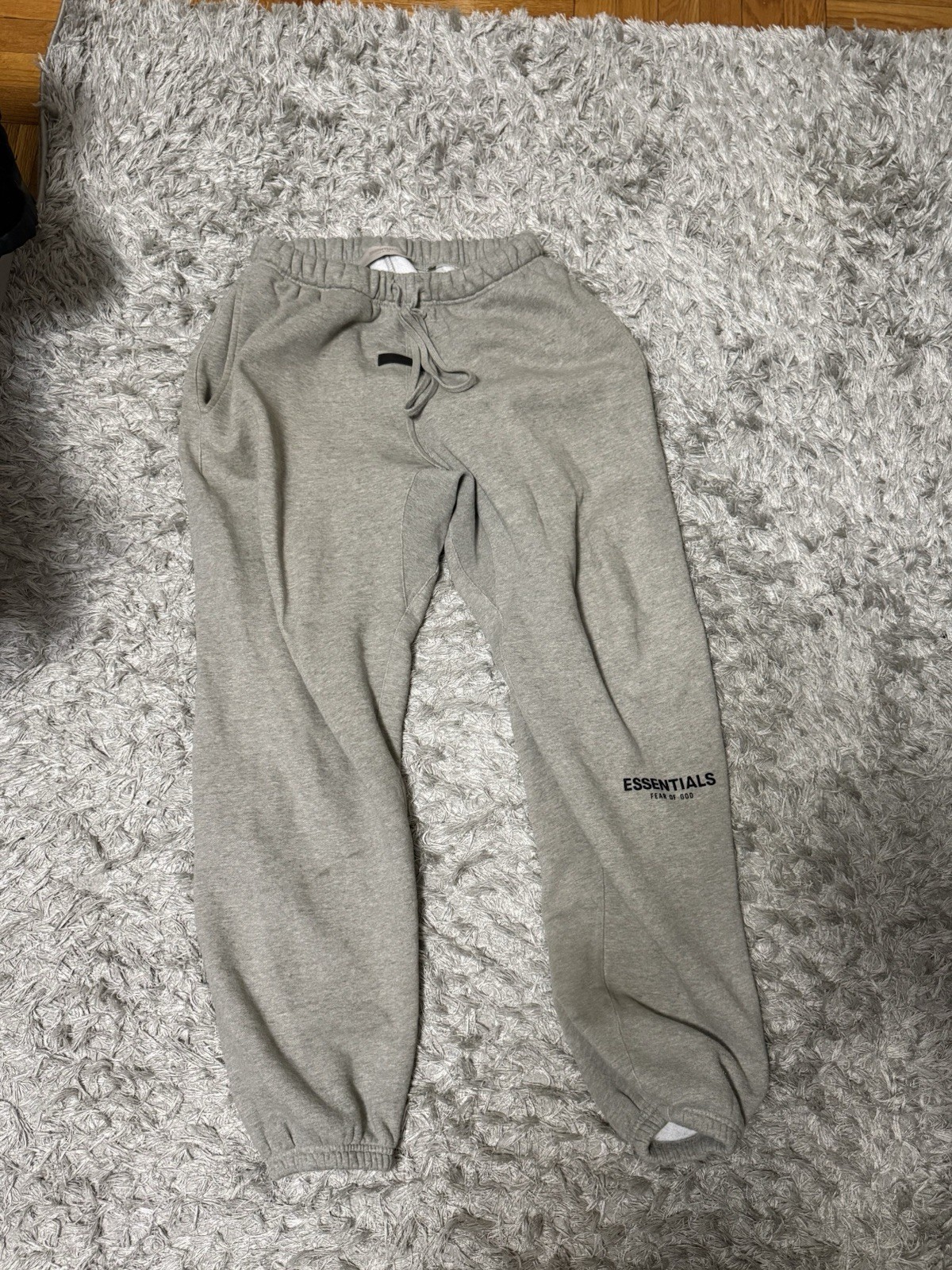 Fear of God Essentials Men's Dark Oatmeal Hooded Tracksuit Set Hoodie Pants thumbnail 5