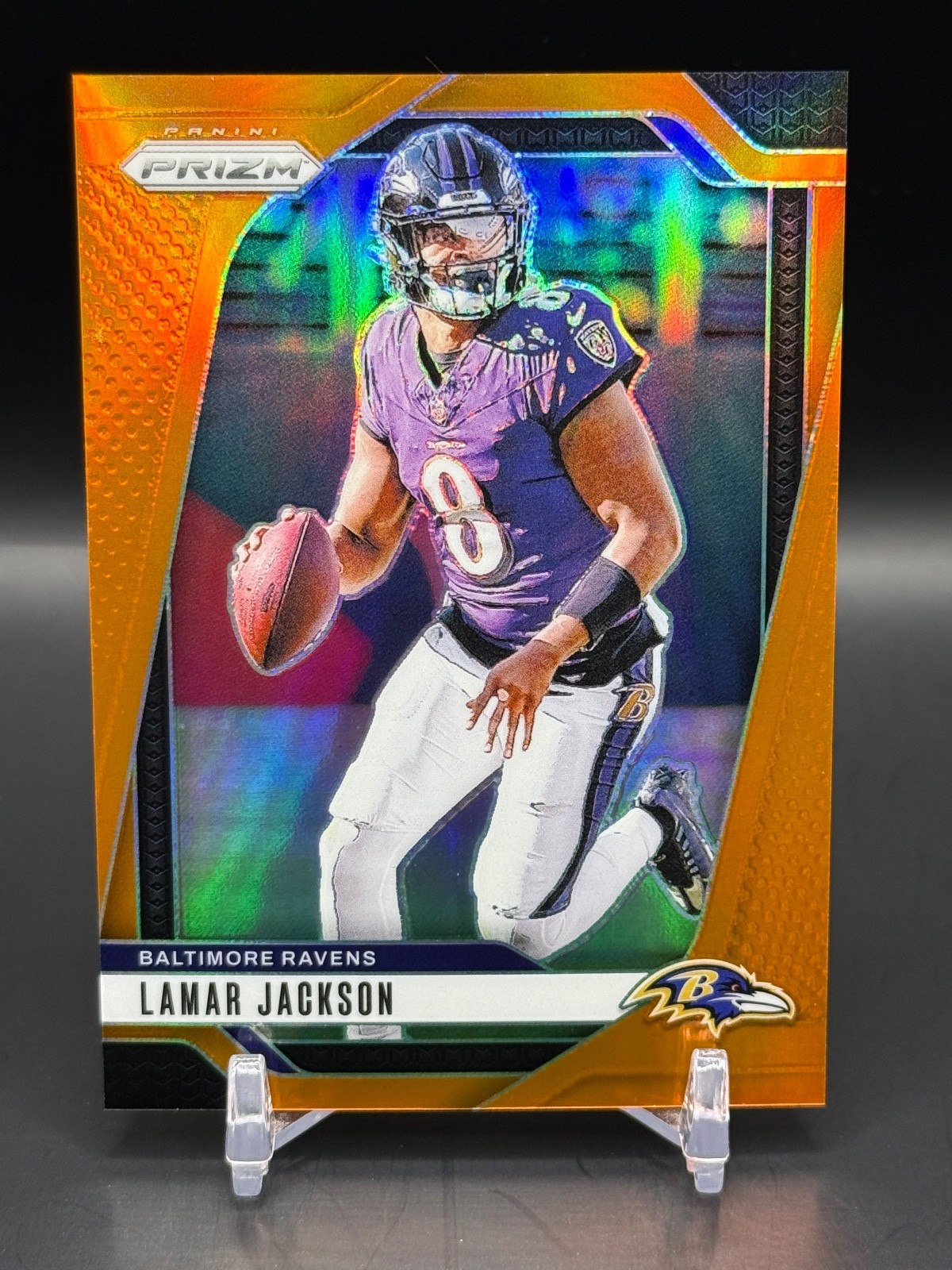 2024 Prizm Orange #19 Lamar Jackson 103/249!
