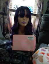 26inch Synthetic Black To purple Ombre Wig