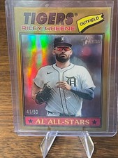 2026 Topps Heritage RILEY GREENE GOLD REFRACTOR /50 (Tigers) #152