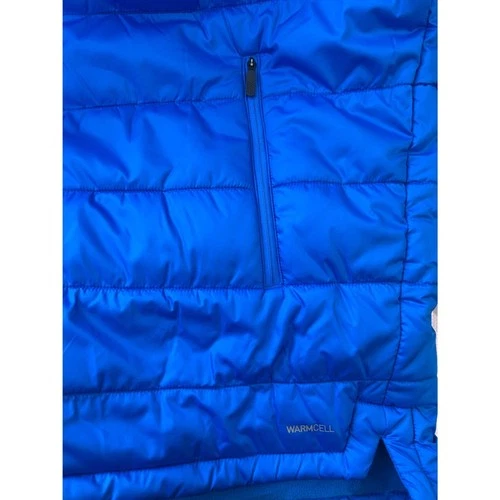 PUMA LIGA Sideline Bench Jacket Men's XL Blue Hooded Puffer warmCELL NWT image 4